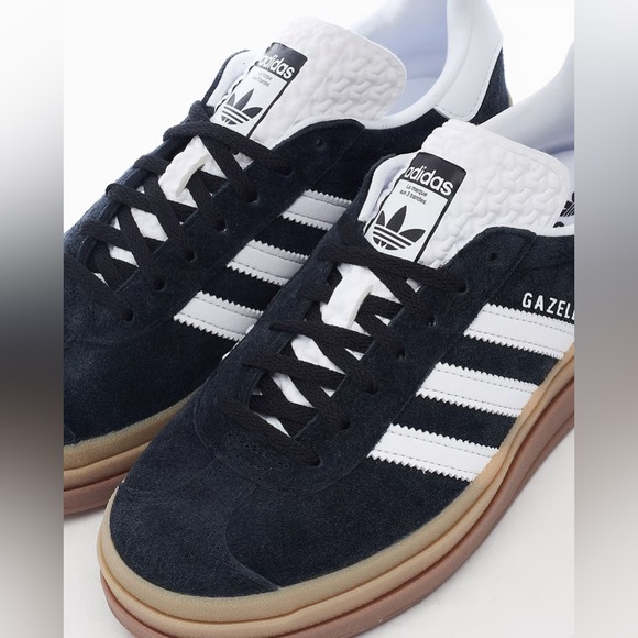 ADIDAS ORIGINALS Gazelle Bold Sneakers Black and White - Picture 4 of 5